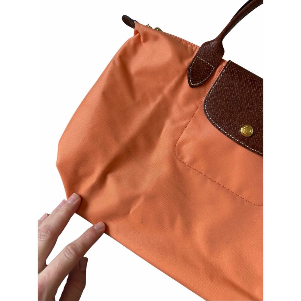 Longchamp Tote Bag Paris Le Pliage Orange Nylon - Picture 8 of 13